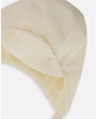 Toddler Unisex Lined Chapka White Asparagus - Baby|Toddler