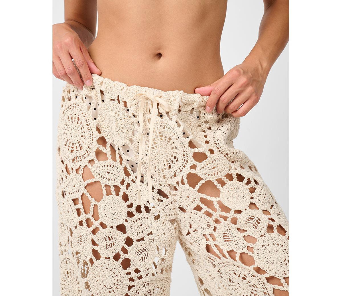 WeWoreWhat Women's Pull On Crochet Pant