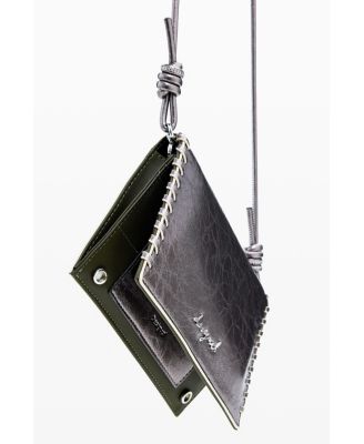 Women's Large metallic convertible wallet