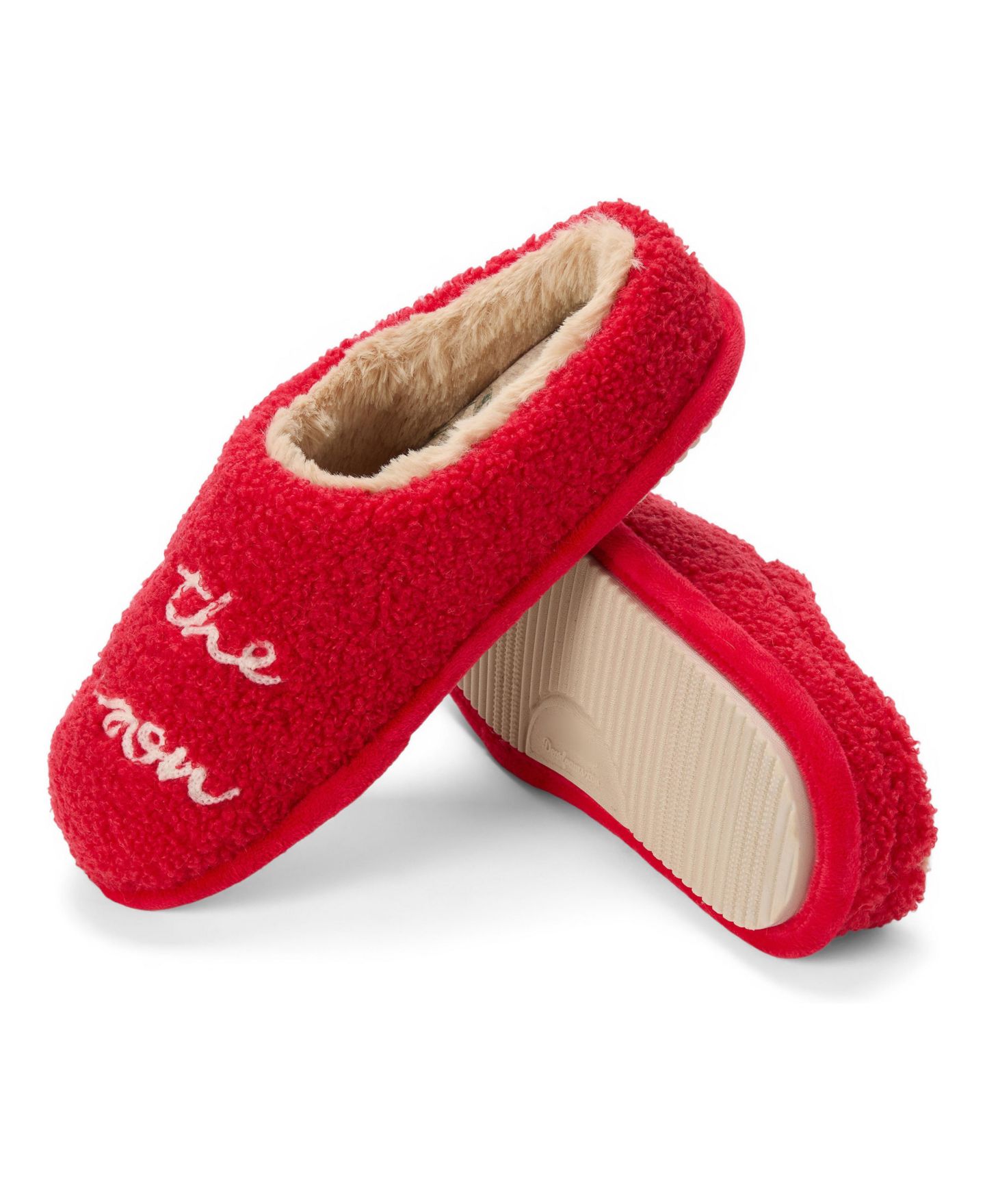Женские сабо Dearfoams Holiday Novelty Snowflake Clog Slipper, цвет: Кирпичный — фото 5