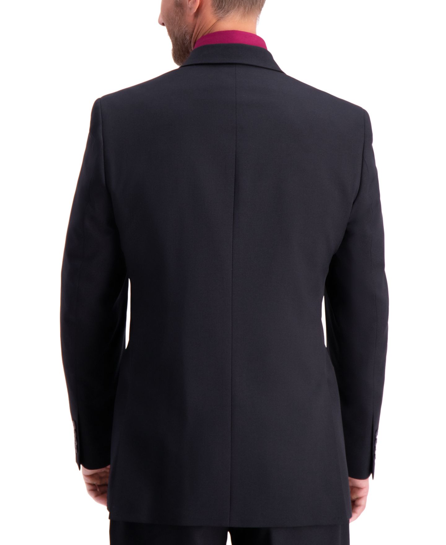 Мужские куртки Haggar Travel Performance Tailored Fit Suit Separates, цвет: Чёрный — фото 2