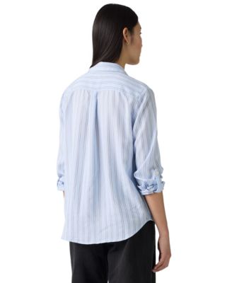 Plus Darlene Chikee Stripe Chambray Shirt