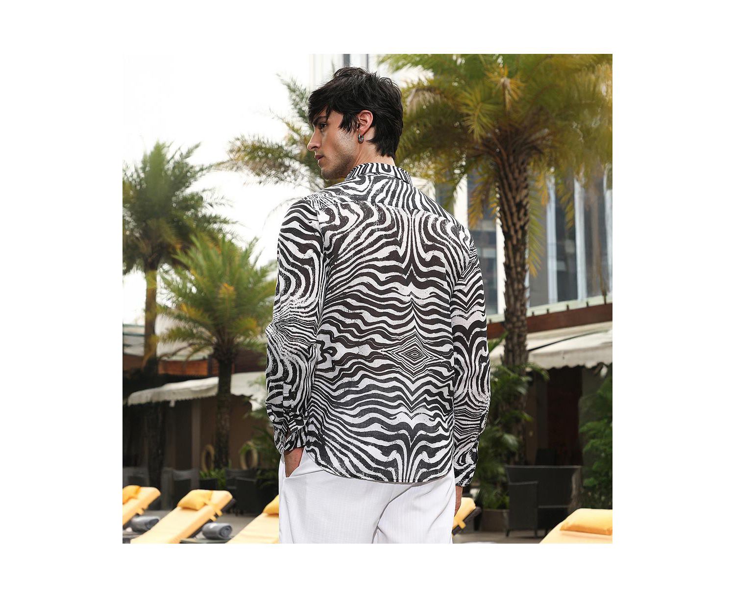 Men's Zebra-Kaleidoscopic Shirt