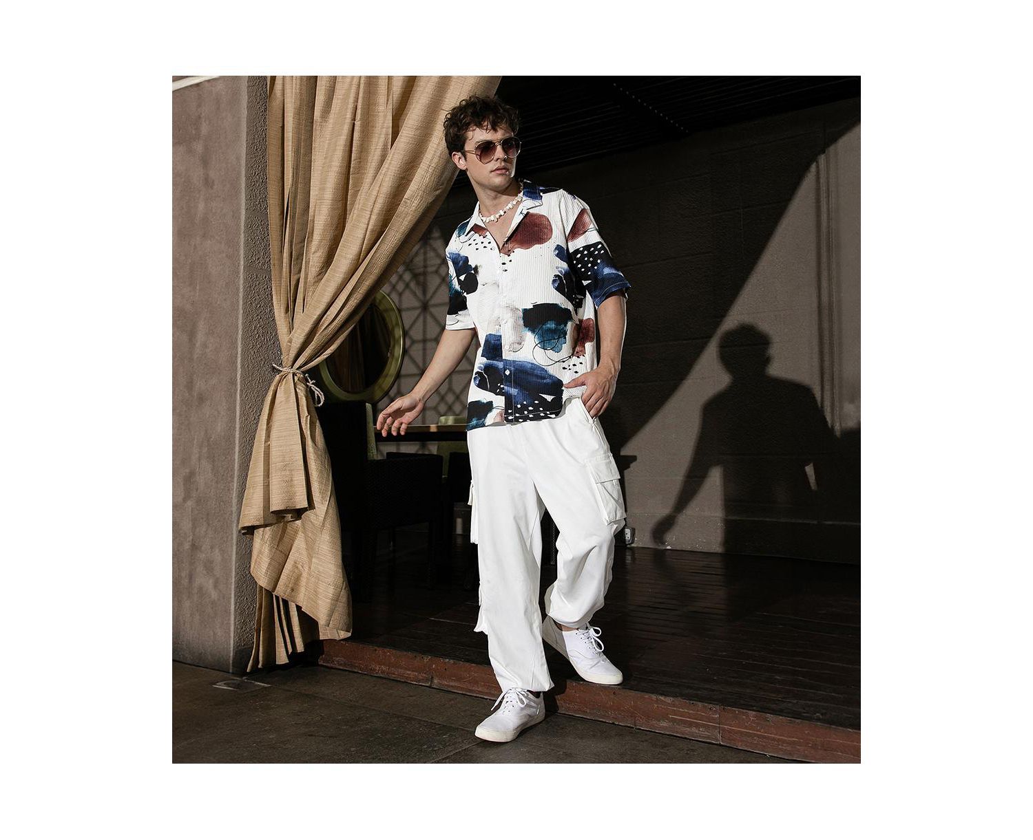 Abstract Blob Oversized Shirt