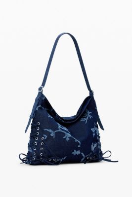 Women's Medium devore denim bag