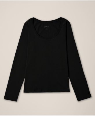 Women's Organic Cotton Softspun Long Sleeve Scoop Neck Tee