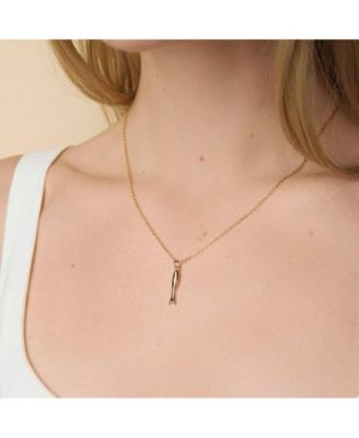14K Gold Plated Lucky Fish Charm Necklace
