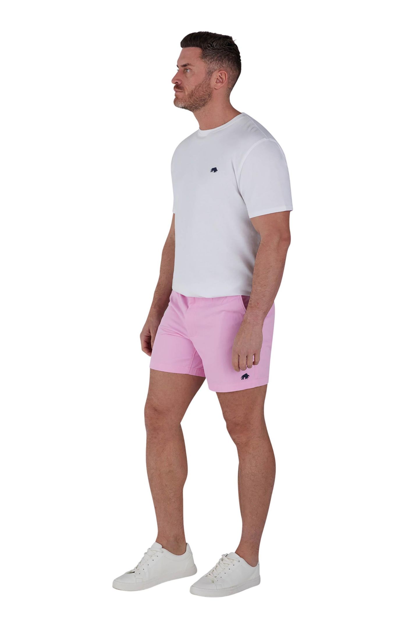 Мужские шорты Raging Bull Stretch Chino Shorts, 9.84" inseam, цвет: Розовый — фото 3