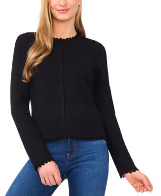 Women's Button Front Long Sleeve Cardigan Sweater