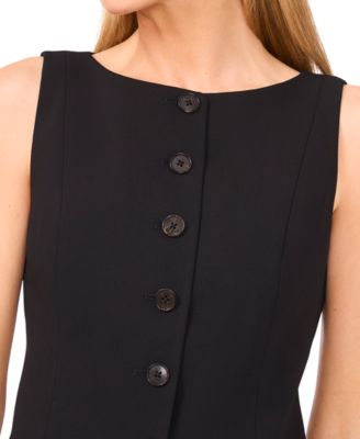 Women's Boat Neck Waistcoat Top