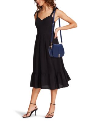 Convertible Strap Small Saddle Bag 