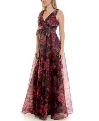 Women's Coordinating Sash V-Neck Dress