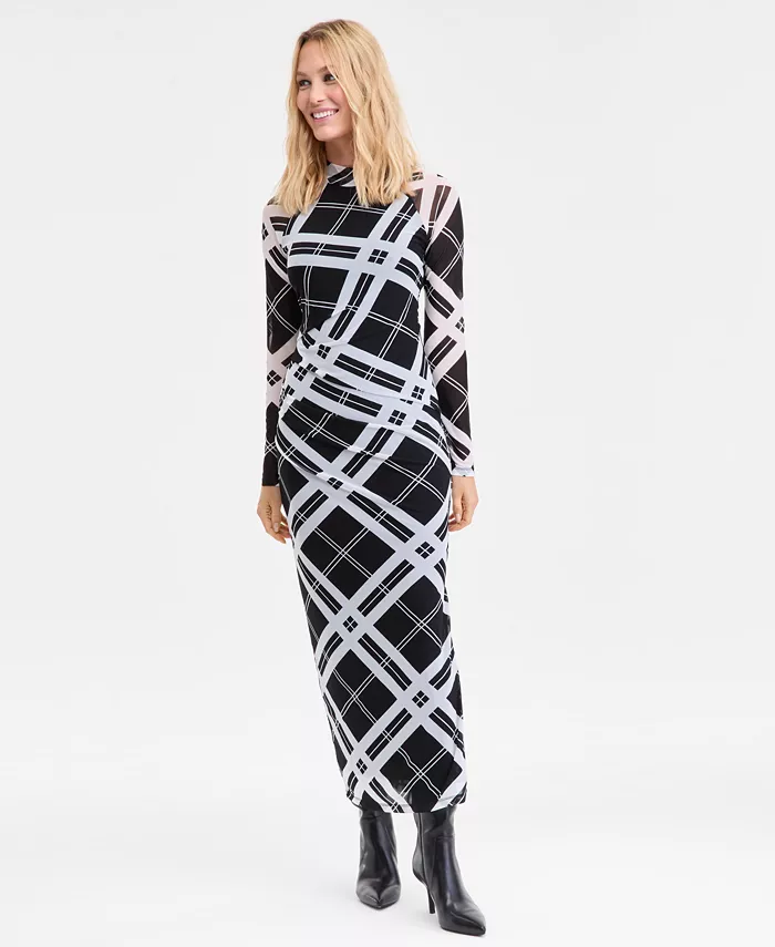 Women's Side-Ruched Maxi Dress