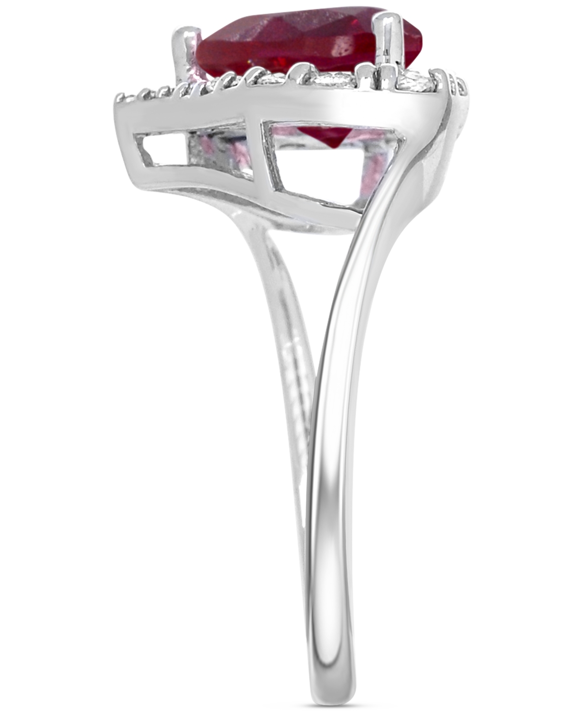Macy's Women's Heart Ring In Sterling Silver In Silver
