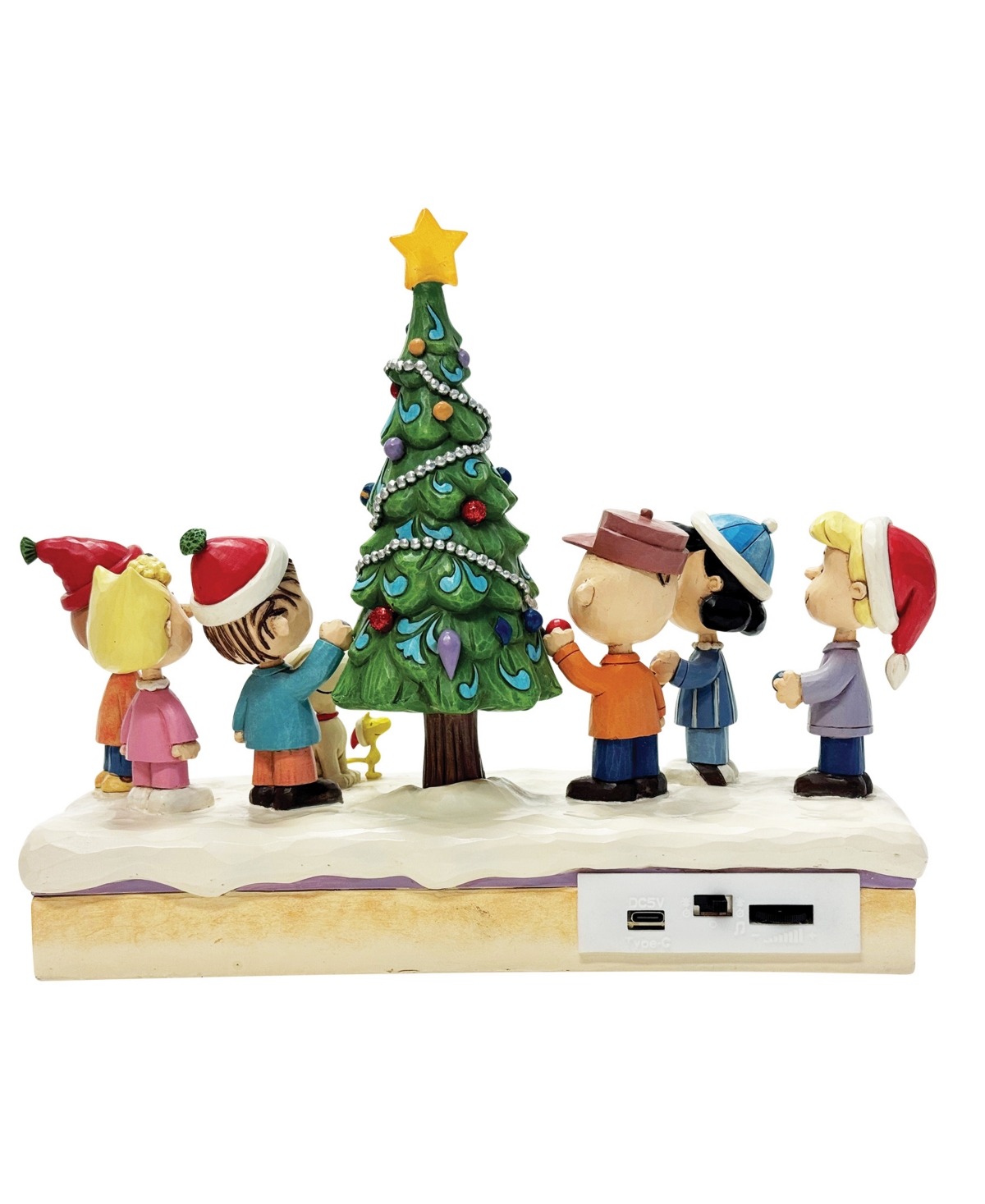 Jim Shore Peanuts Gang Decorating Tree Figurine In Multi