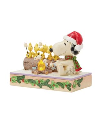 Snoopy and Woodstock Roasting Figurine