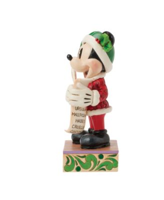 Santa Mickey with List Figurine