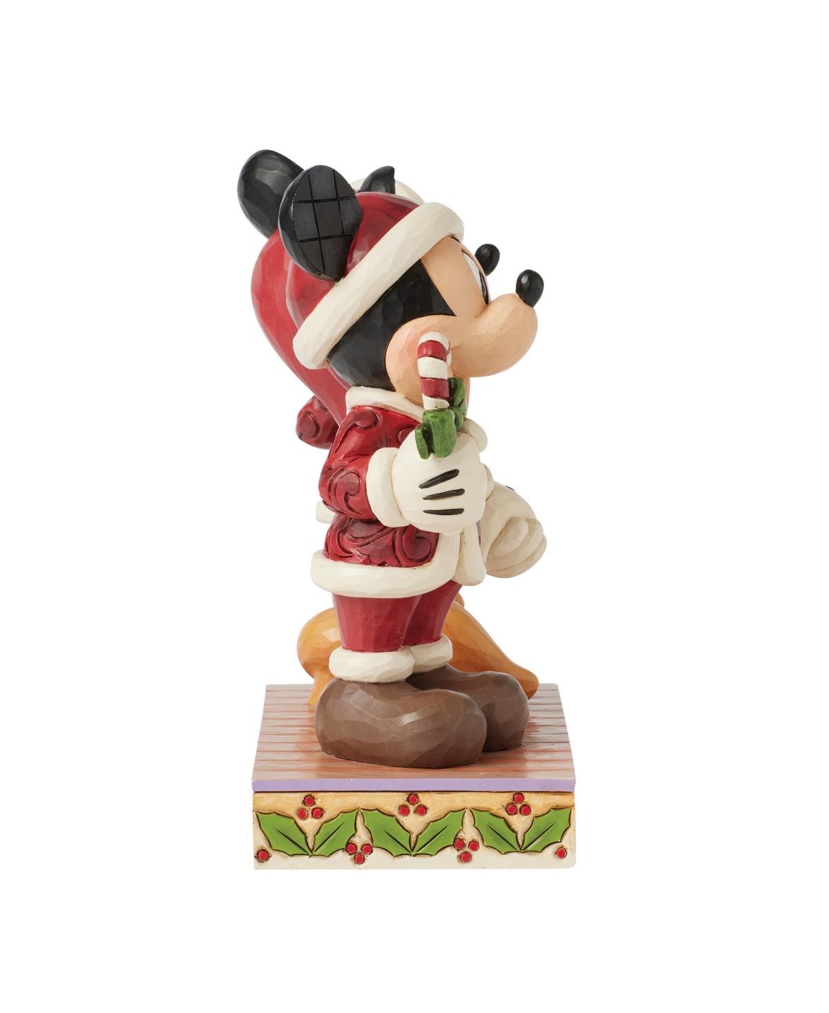 Jim Shore Mickey And Minnie Candy Canes Figurine In Multi