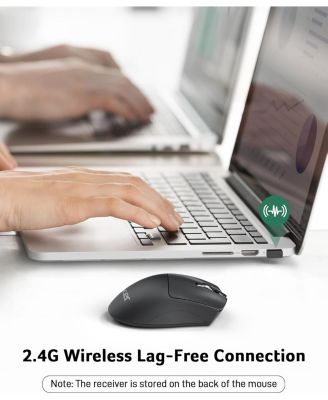 Wireless Mouse, 1200 dpi, 5 Buttons, 2.4GHz usb Receiver, Compatible with Windows, macOS, Android