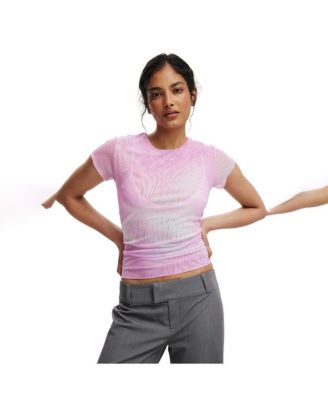 Women's Ashley Mesh Short Sleeve Top