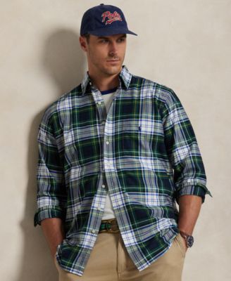 Men's Big & Tall Plaid Oxford Shirt