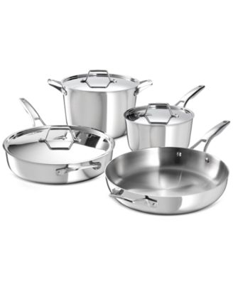 Calphalon - Premier Stainless Steel 7-Piece Cookware Set