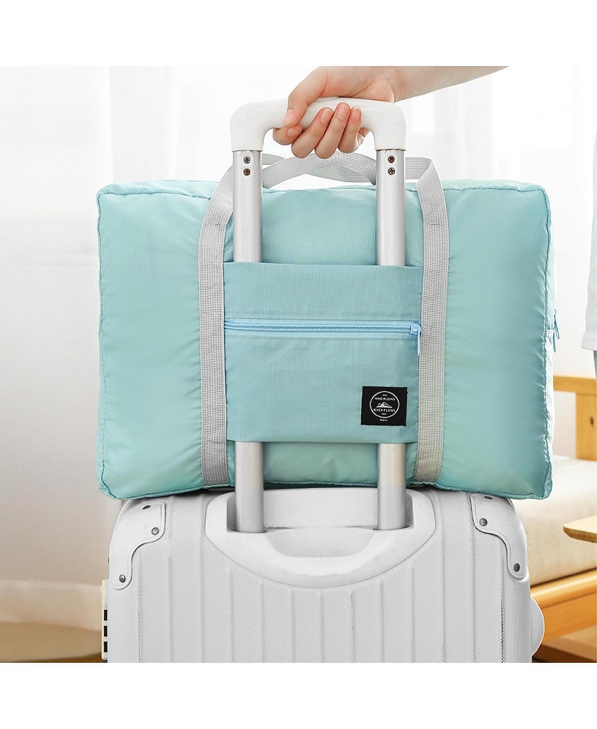 Urtala Foldable Travel Duffel Bag Tote Carry on Luggage Bag Spirit Airlines Personal item Sports Gym Bag Water Resistant Weekender Overnight Bags for
