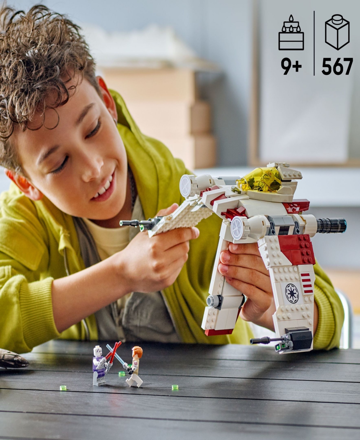 Lego Star Wars: The Clone Wars V-19 Torrent Starfighter 75432, 567 Pieces In Multi