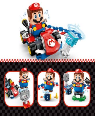 LEGO Super Mario Mario Kart Interactive Mario Standard Kart 72043 Toy Building Set, 278 Pieces