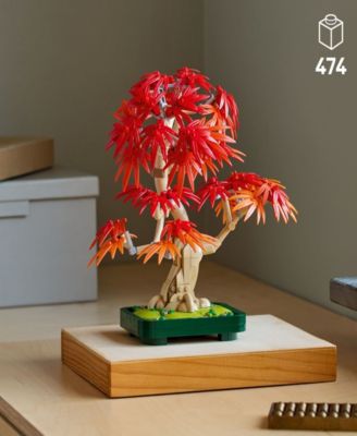 Botanicals Japanese Red Maple Bonsai Tree 10348 Toy Building Set, 474 Pieces