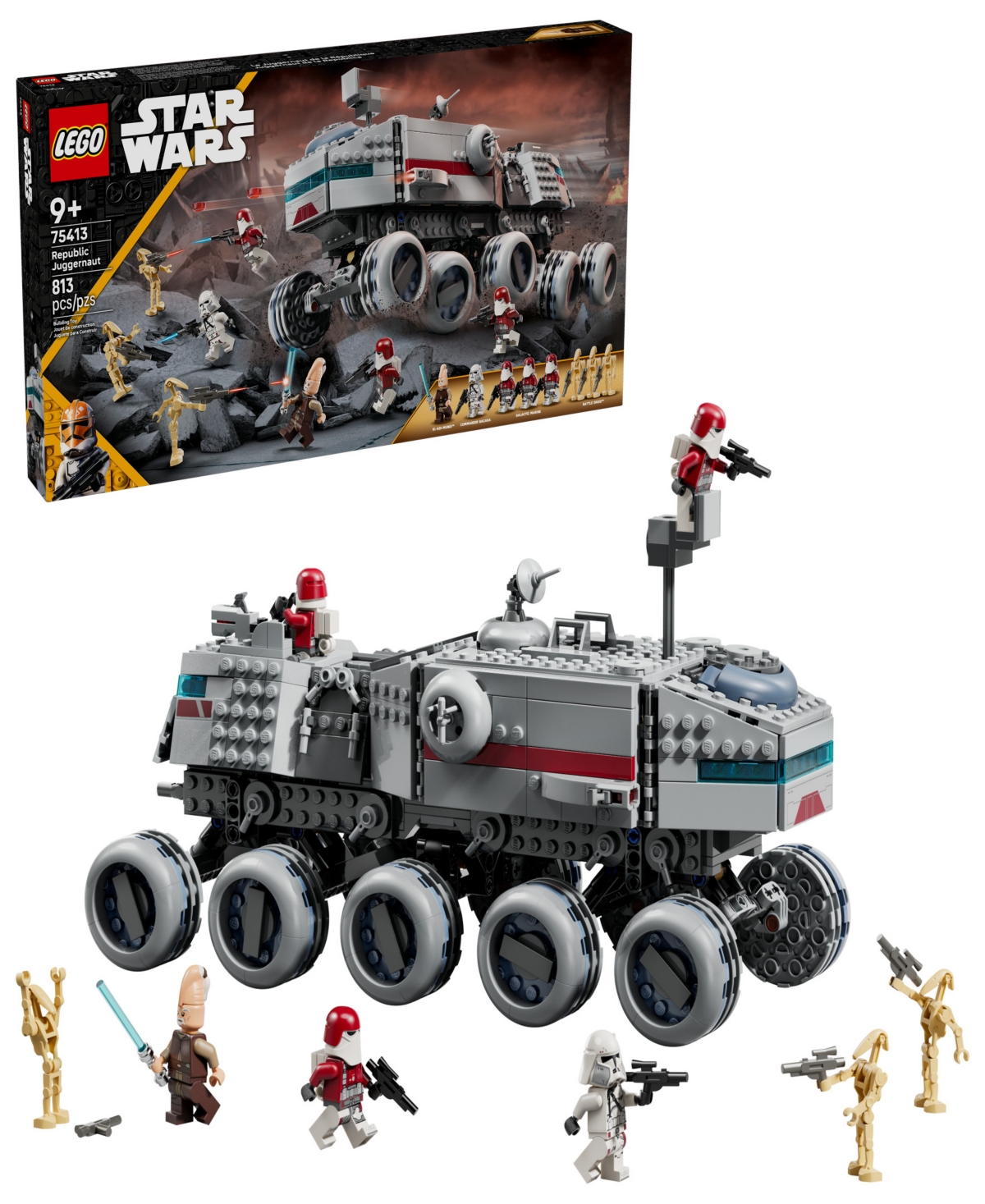 Lego Star Wars: The Clone Wars Republic Juggernaut 75413, 813 Pieces In Multi