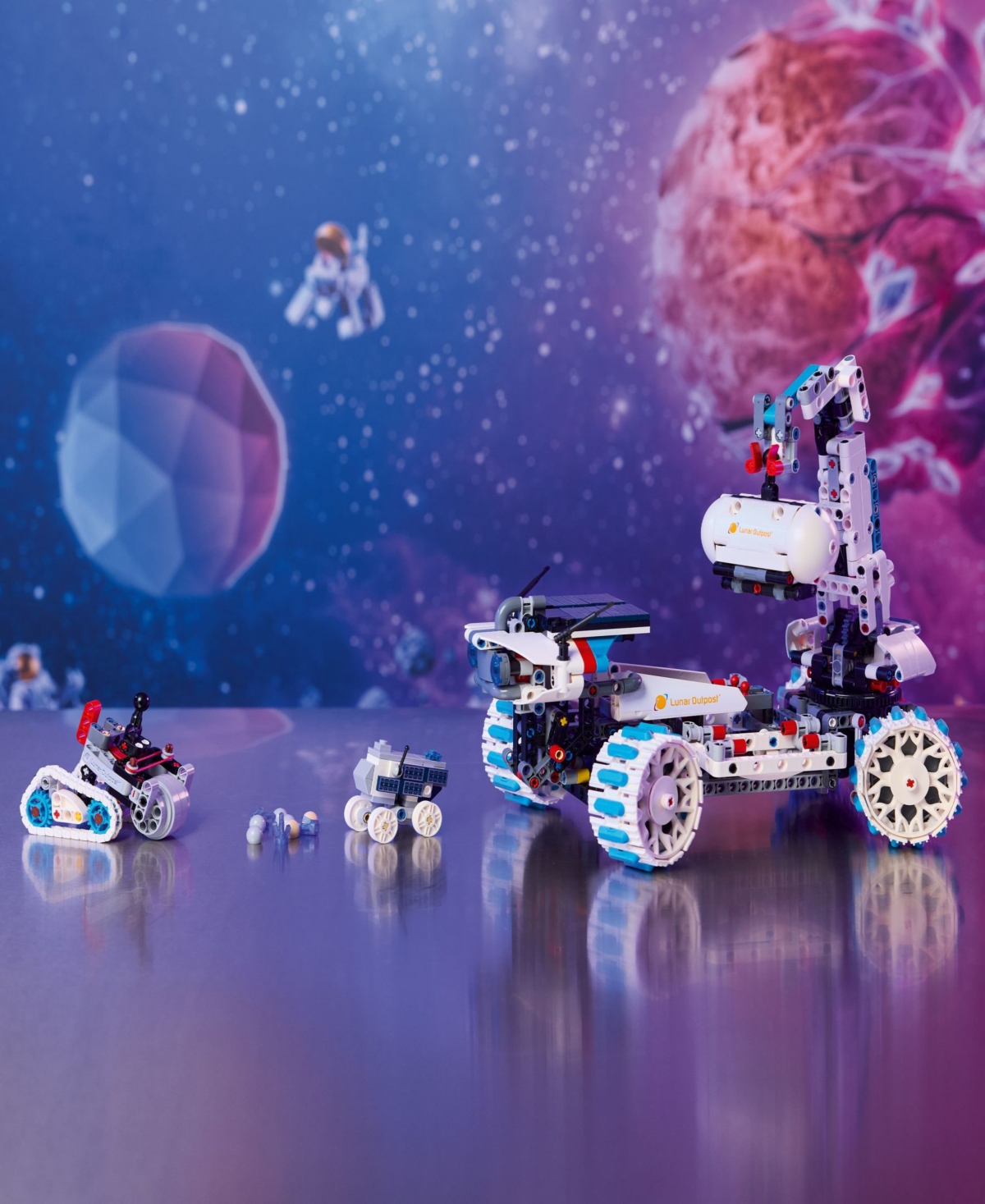Lego Technic Lunar Outpost Moon Rover Space Vehicle 42211, 1082 Pieces In Multi