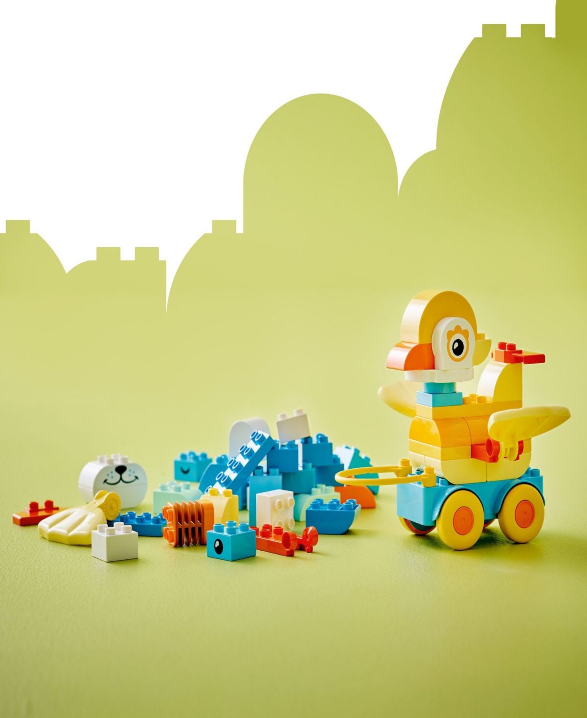 Lego Duplo Town 3 in1 Animals on Wheels 10448 Toy Building Set, 58 Pieces