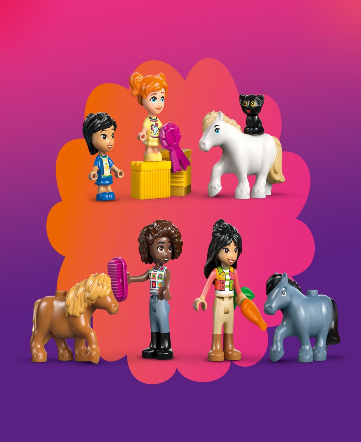 Lego Friends Pony Ranch Stable 42654 Toy Building Set, 727 Pieces In Multi