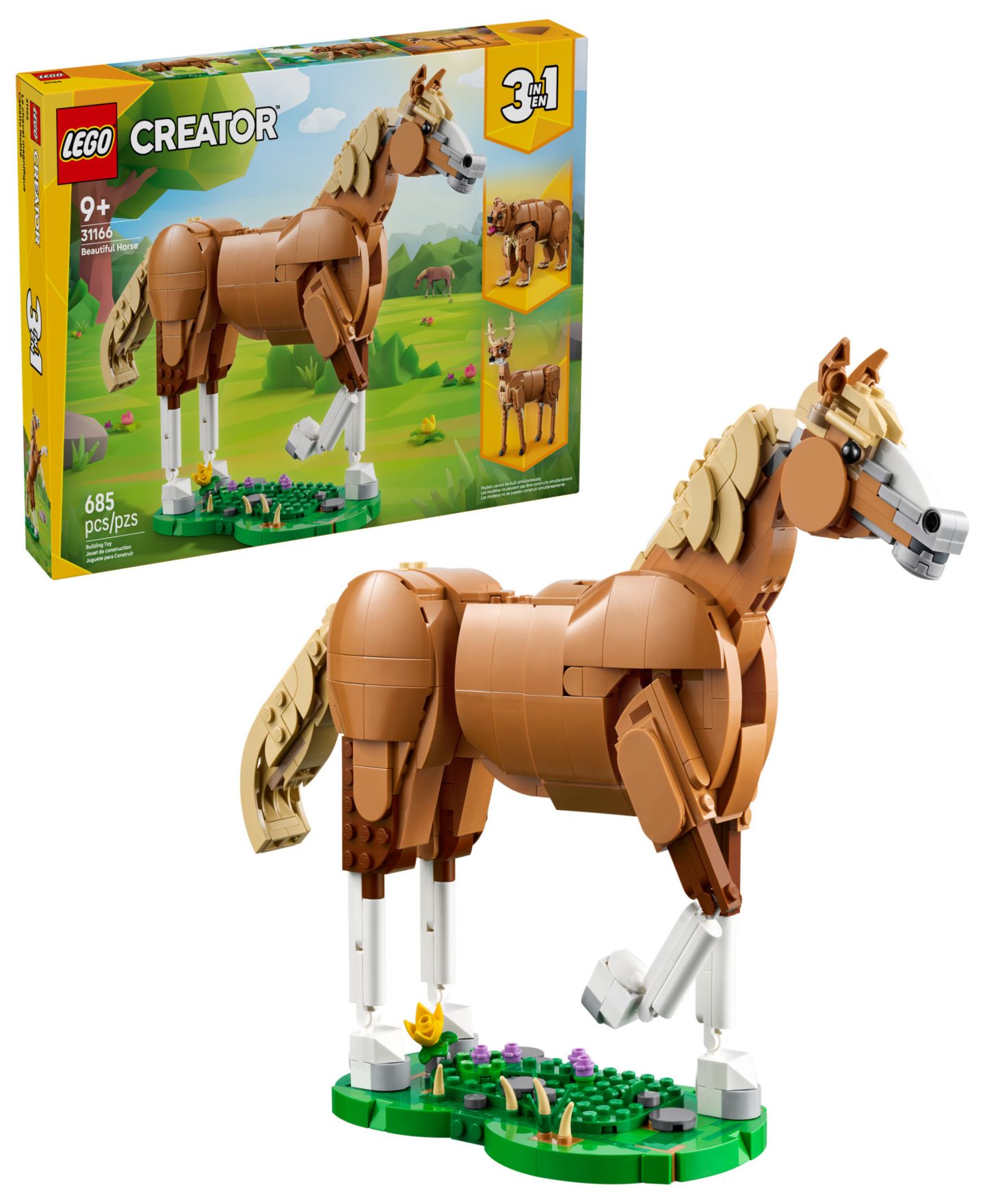 Детские конструкторы LEGO® Creator 3 in 1 Beautiful Horse Building Toy 31166, 685 Pieces — фото 1