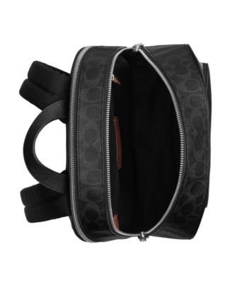 Men's Wade Coated Canvas and Crossgrain Leather Backpack