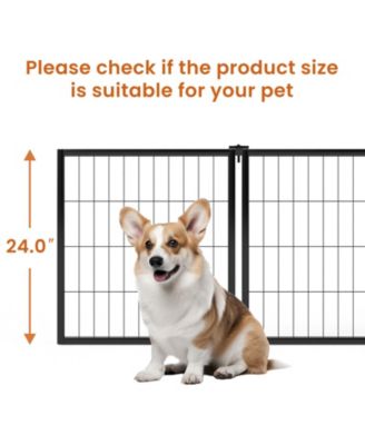 47.2 in. L x 22 in. W x 24 in. H. Dog Crate 47.2" Dog Kennel for Small Medium Dogs, Puppy Dog Playpen with Top in Black