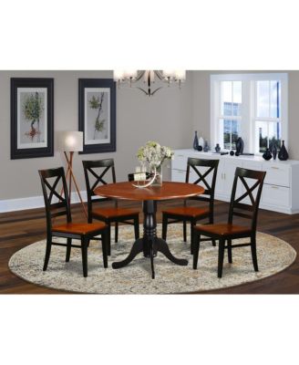 5 PC Kitchen Table set-Dining Table and 4 Wooden Kitchen Chairs