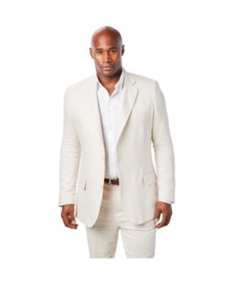 Big & Tall KS Island Linen Blend Two-Button Suit Jacket
