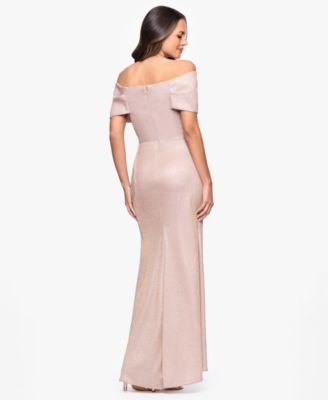 Petite Embellished Off-The-Shoulder Dress