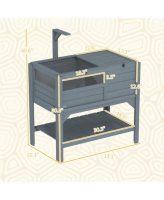 Tortoise Habitat Enclosure for Indoor W/ Shelf, Tray, Light