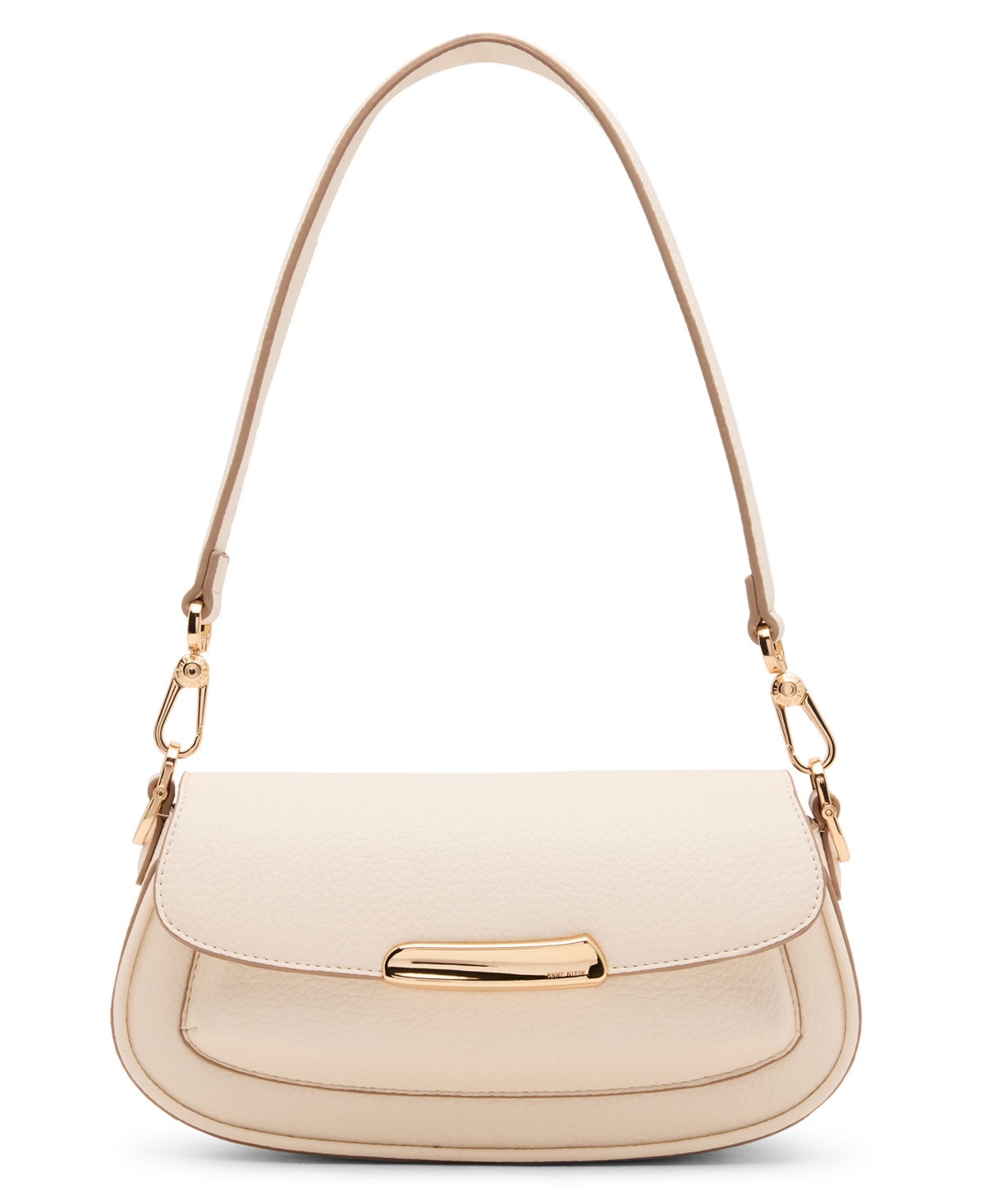 Anne Klein East West Convertible Strap Shoulder Bag In White