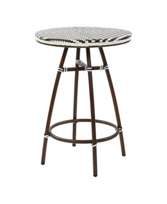 Saginaw Aluminum 3-Piece Patio Dining Table Set in Brown