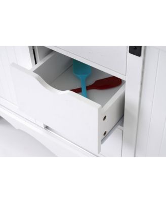 Countryside Barn Door Buffet with Two Sliding Barn Doors and Three Drawers