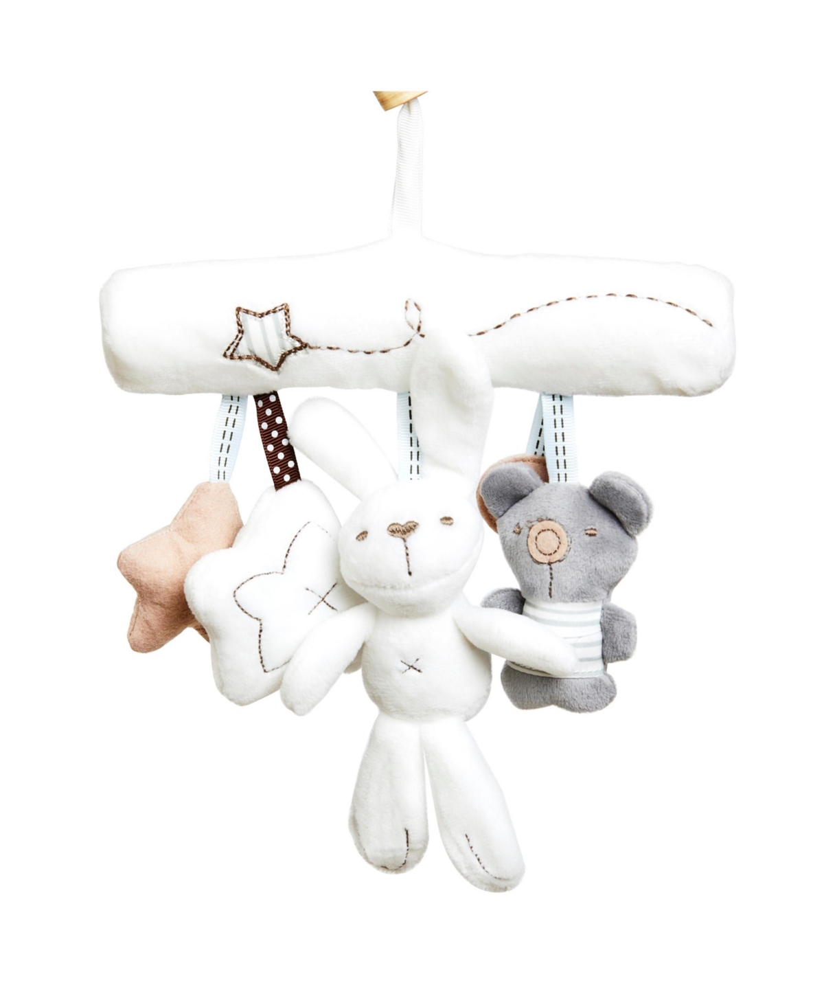 Evolur Tory 2-in-1 Rocker & Chair Light Gray