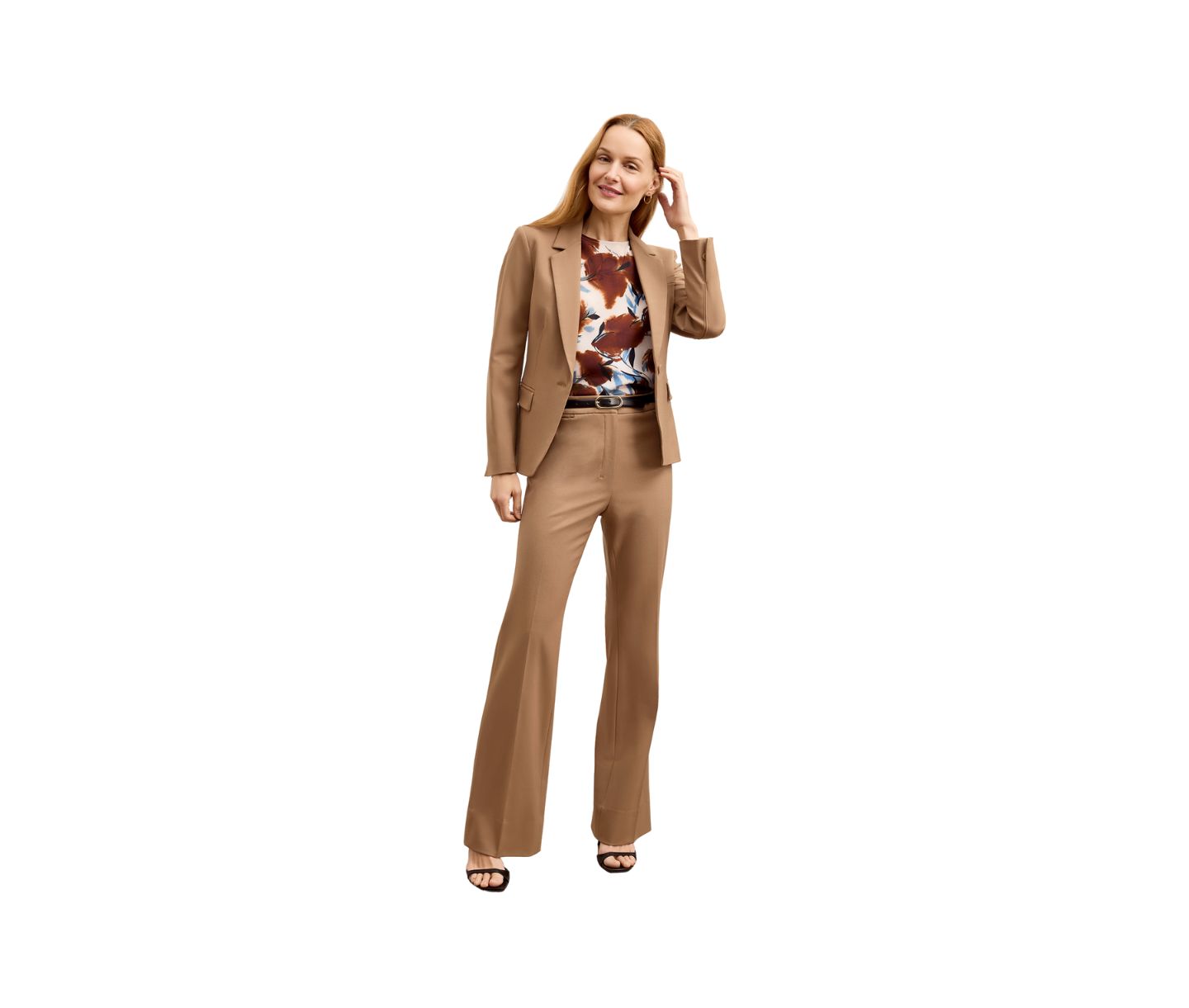 Женский пиджак M.M.LaFleur Yasmine Blazer - Wool Twill, цвет: Седельно-коричневый — фото 4