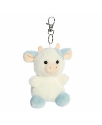 Mini Skyla Blueberry Cow Palm Pals Adorable Clip-On Blue 4