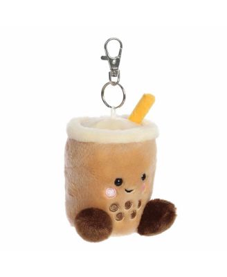 Mini Milky Tea Boba Palm Pals Adorable Clip-On Brown 4"