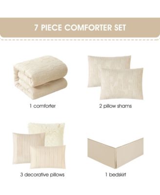 Kyne Geometric 7-Pc. Comforter Set, Queen