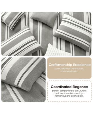Cornille Stripes 7-Pc. Comforter Set, King